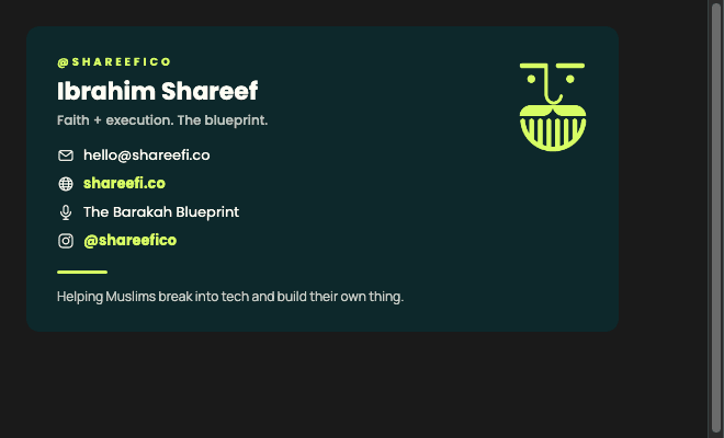 Shareefico Sig Dark